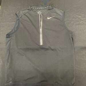 Nike Dri-FIT Black Zip-Up Top